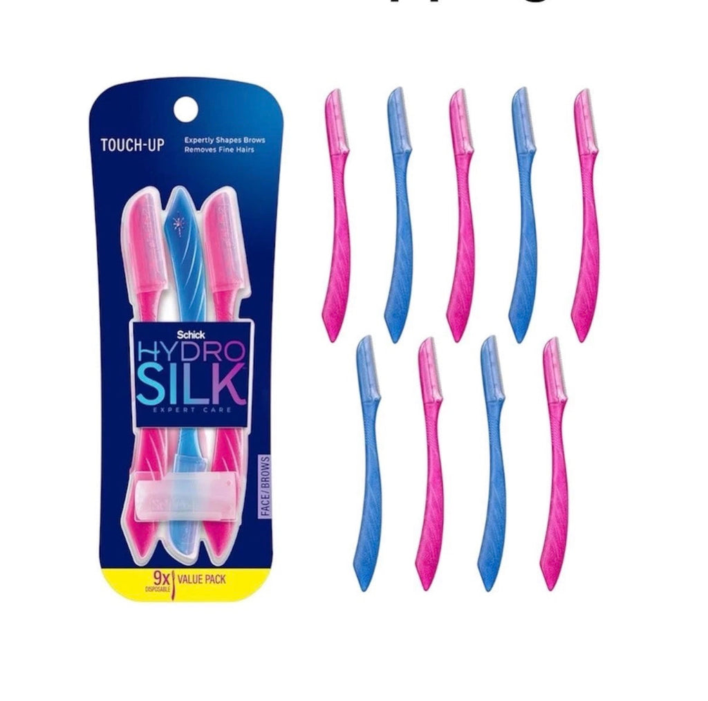 Schick Hydro Silk Touch-Up Facial & Eyebrow Razors, 9 Count