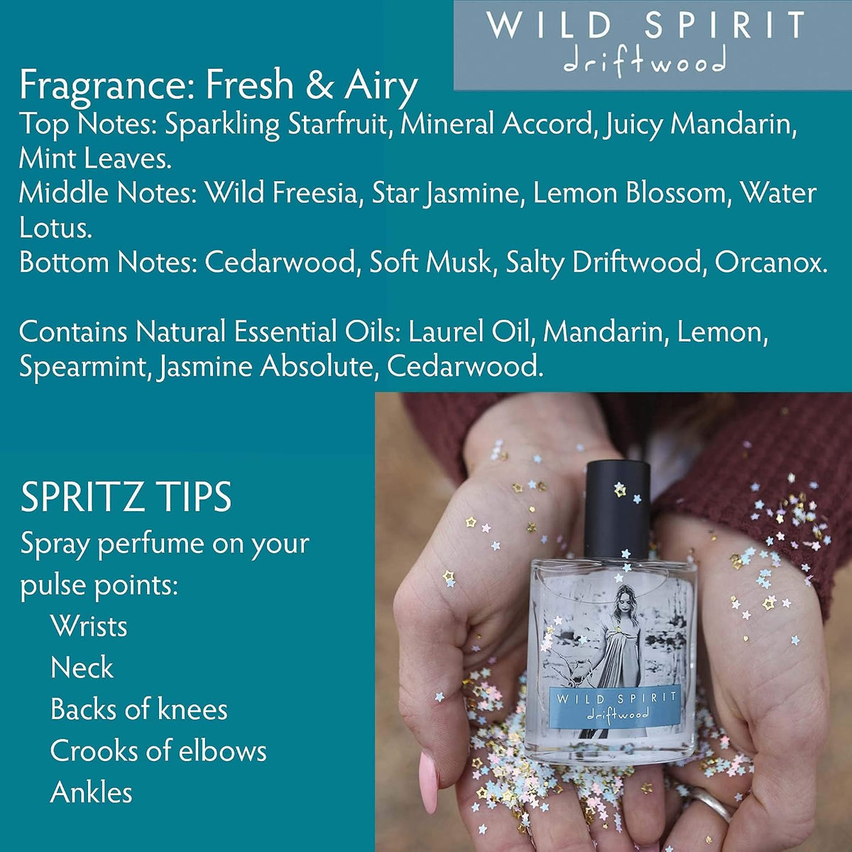Wild Spirit Driftwood Eau de Parfum Spray, 1 fl oz (30 mL)