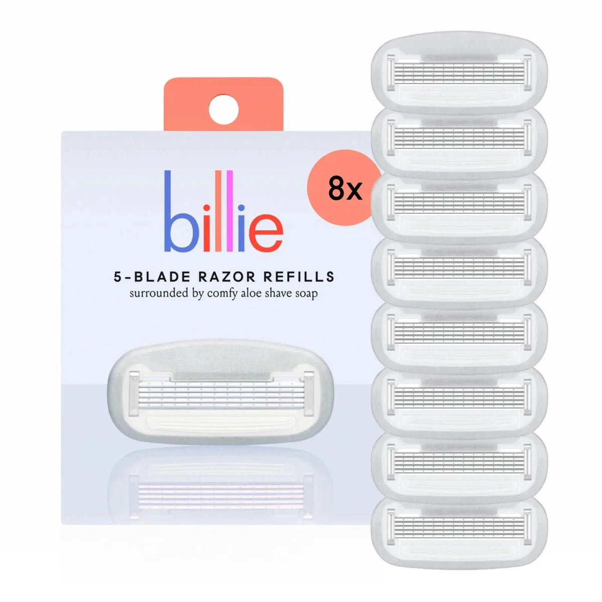 Billie Women's 5-Blade Razor Refills, 8 Count