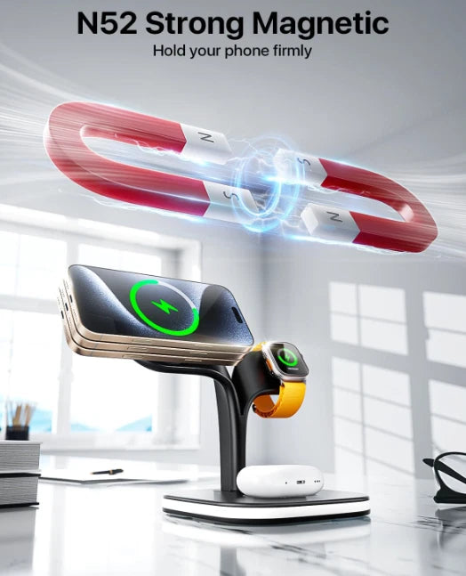 Wireless Charging Station for Magsafe Charger,Charging Station for Multiple D...