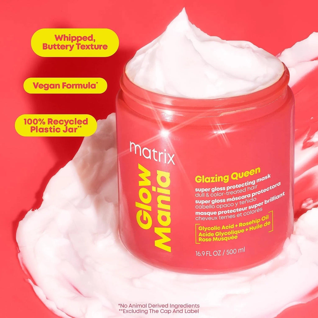 Matrix Glow Mania Super Gloss Protecting Hair Mask for Dull & Color-Treated Hair