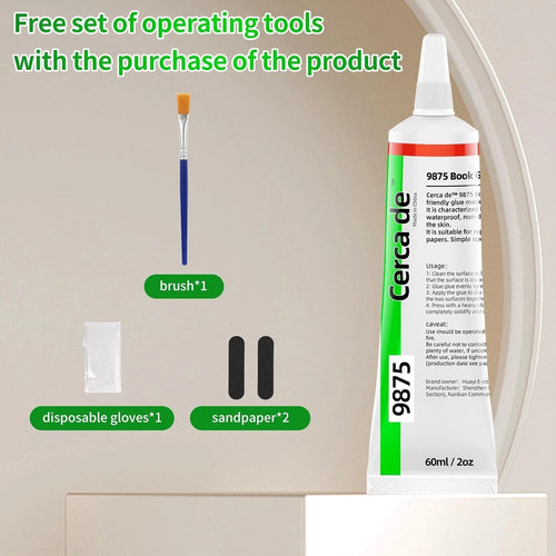 Clear Book Repair & Paper Craft Glue, 2 oz