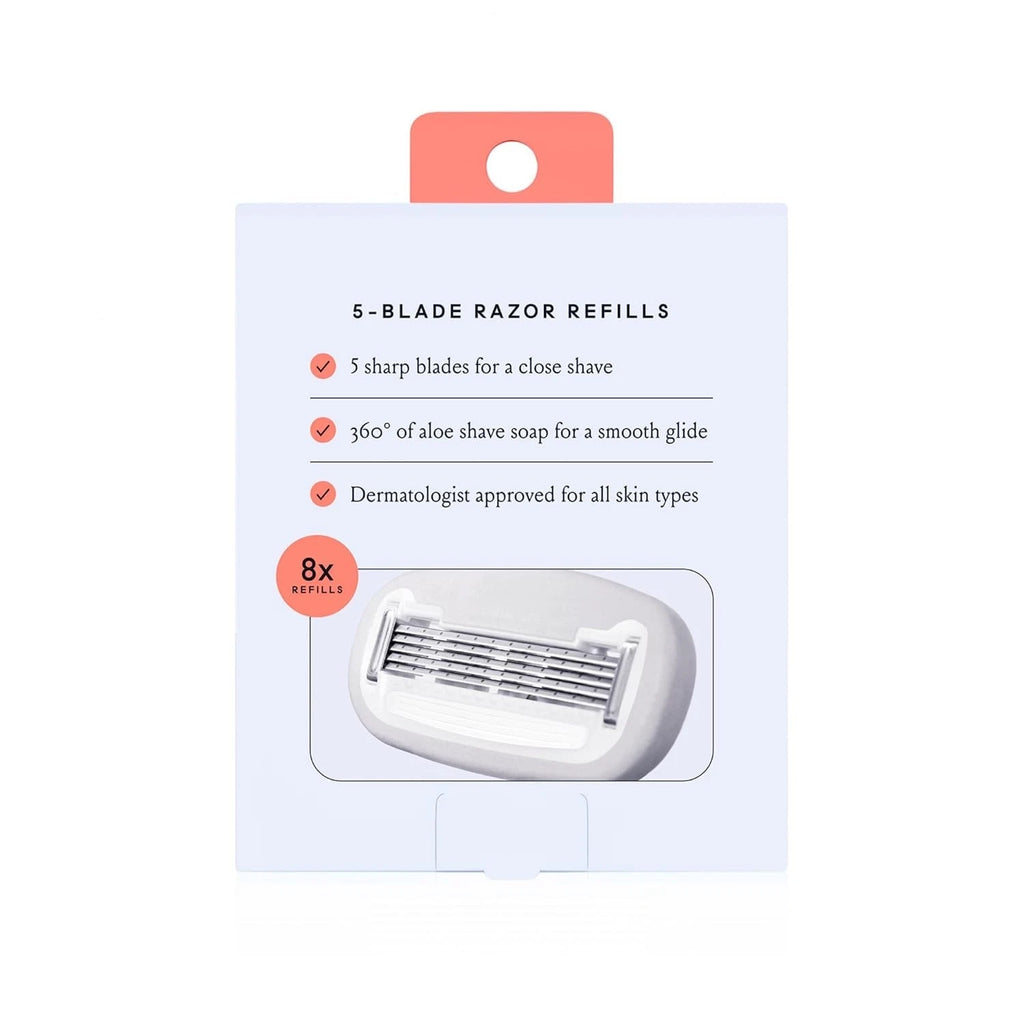 Billie Women's 5-Blade Razor Refills, 8 Count