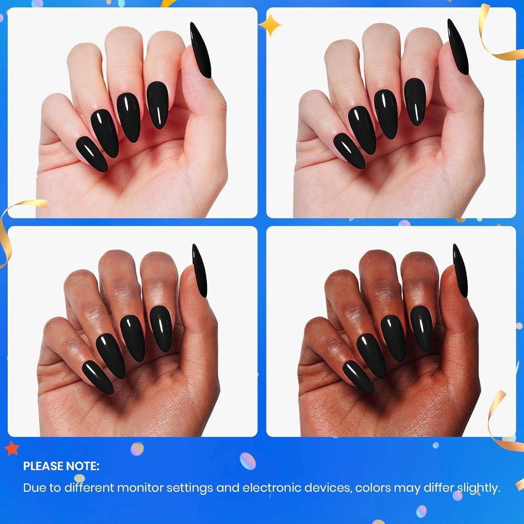 Beetles Audrey Black Soak-Off Gel Nail Polish, 15 ml