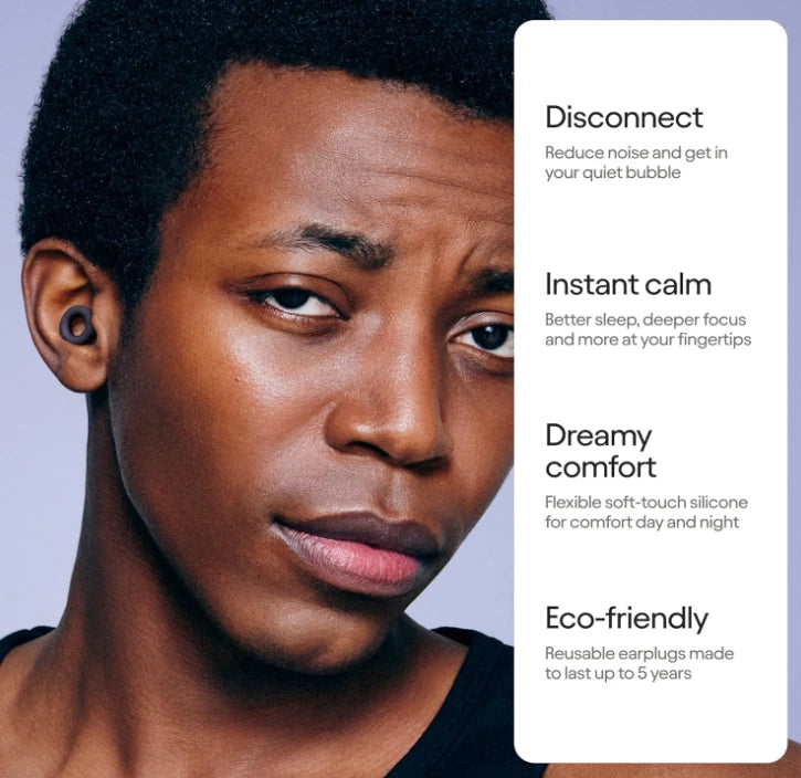 Loop Quiet 2 Reusable Noise-Reducing Earplugs for Sleep