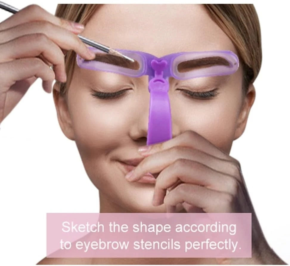 Reusable Eyebrow Shaping Stencils, 8 Styles