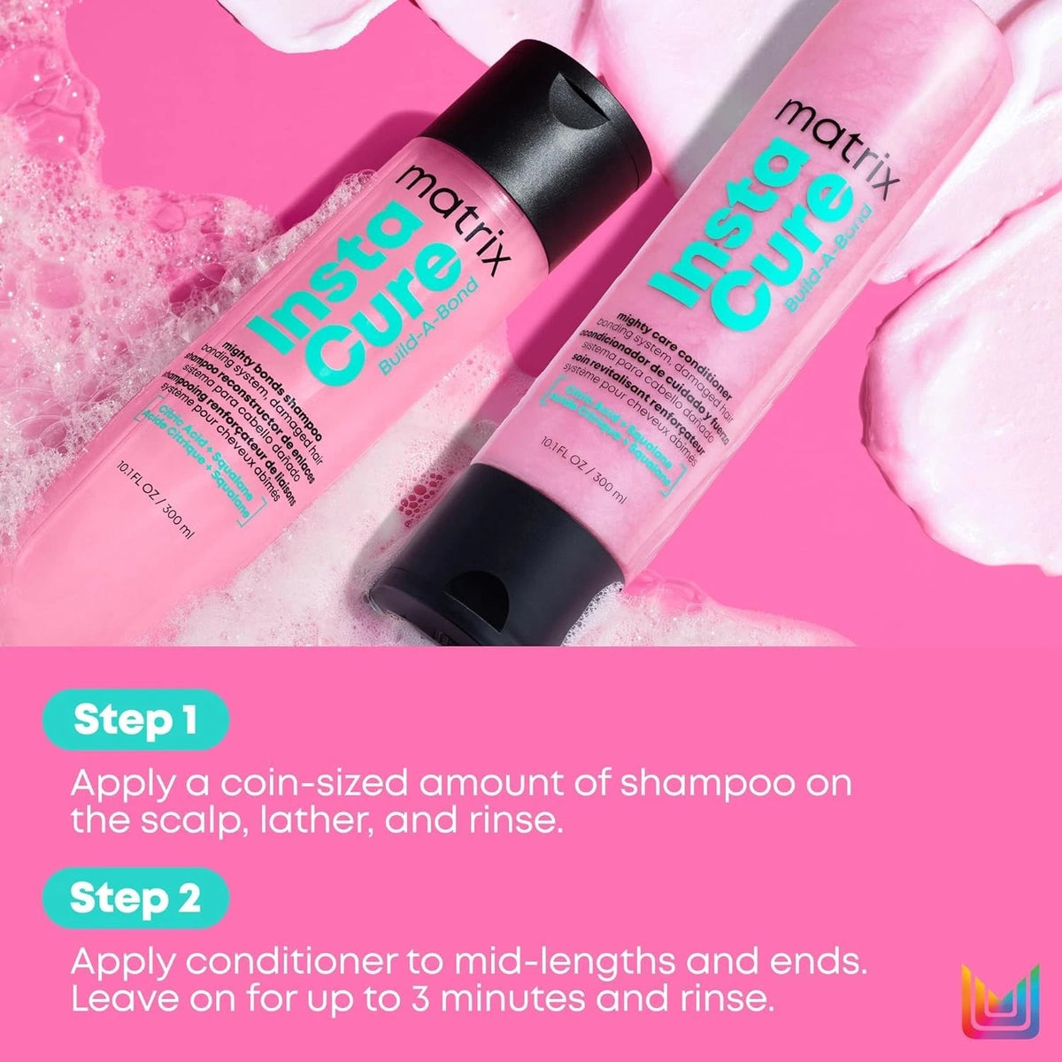 Matrix Instacure Build-A-Bond Shampoo & Conditioner Set, 33.8 fl oz Each