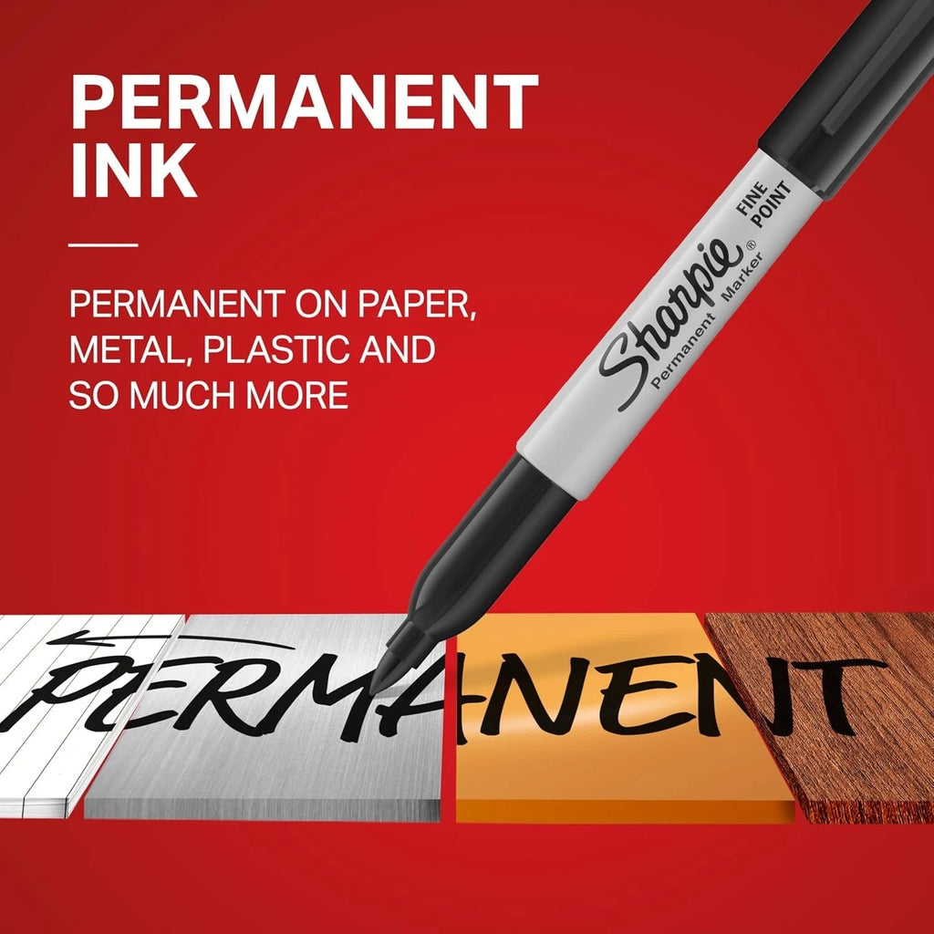 Sharpie Fine Point Permanent Markers, Assorted Colors, 12 Count